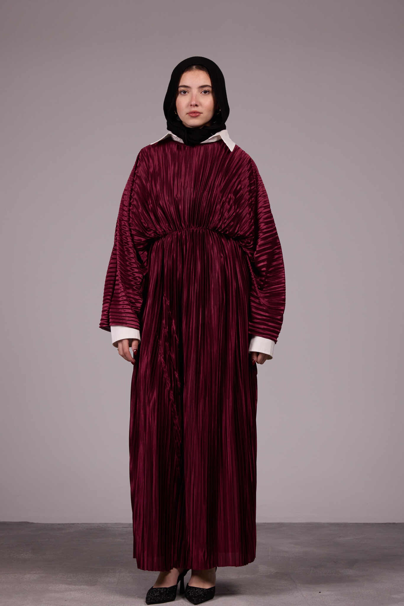 Nour Dress - Burgundy