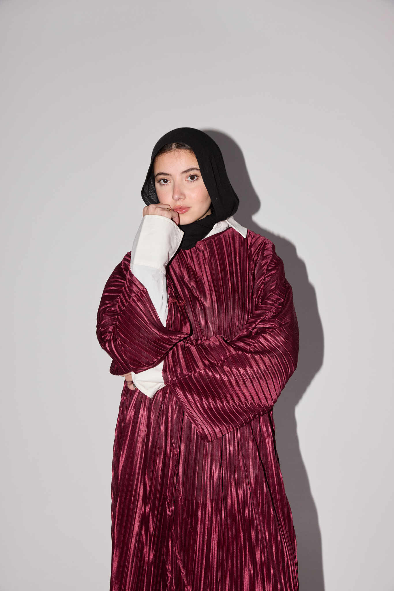 Nour Dress - Burgundy