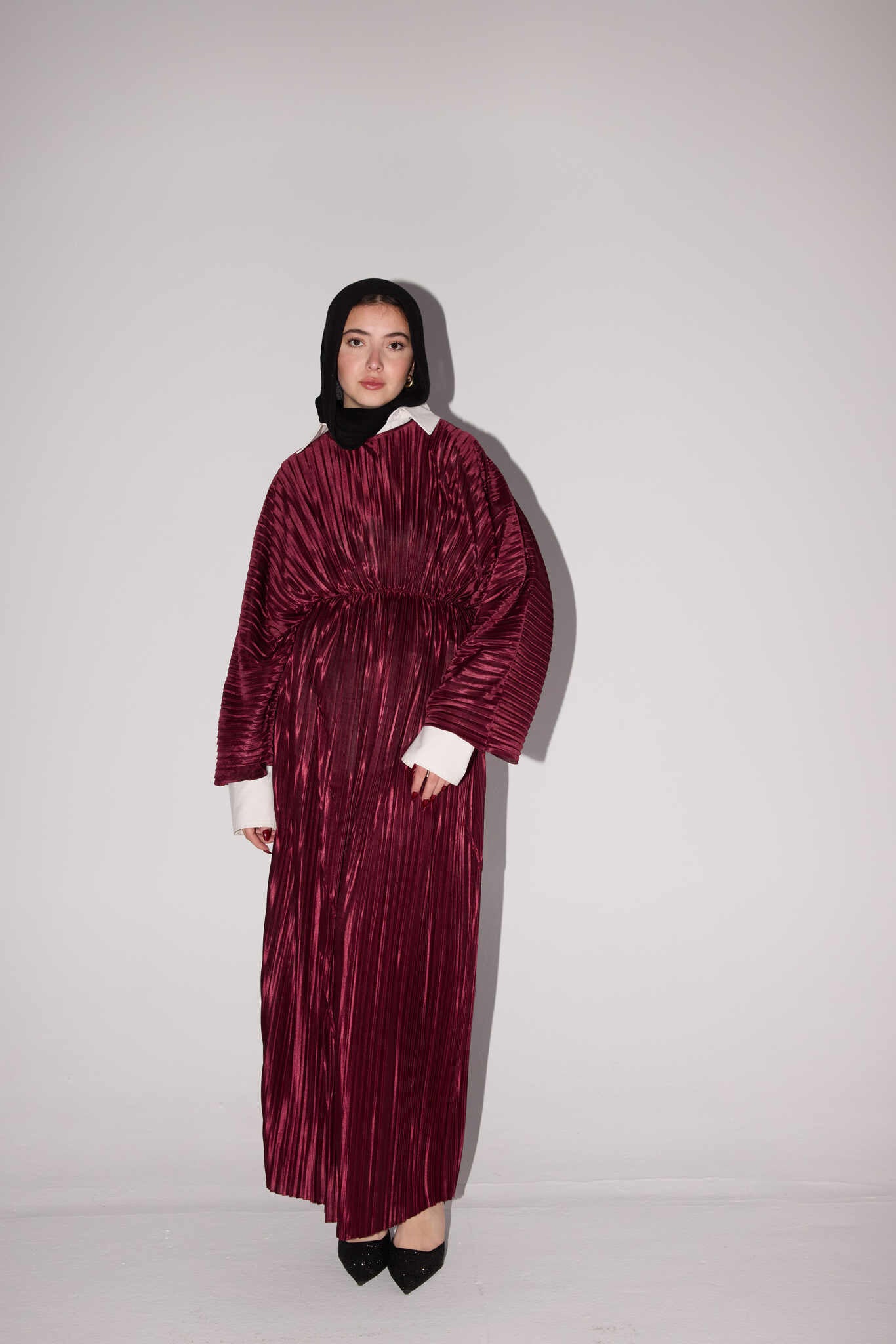 Nour Dress - Burgundy