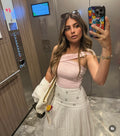 White skirt
