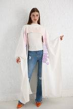 SULLA kaftan in white