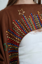 SULLA kaftan in camel