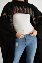 SULLA kaftan in black