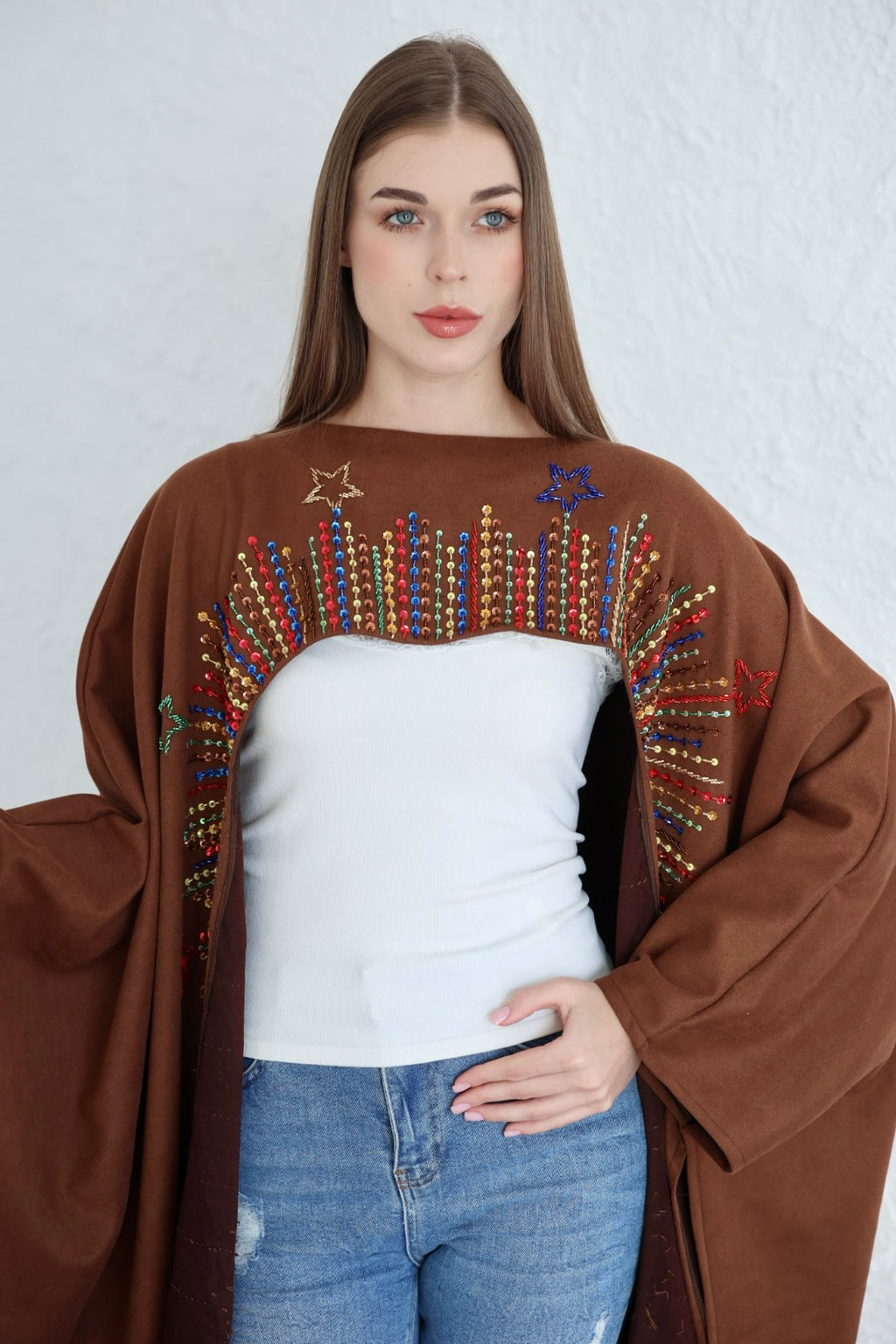 SULLA kaftan in camel