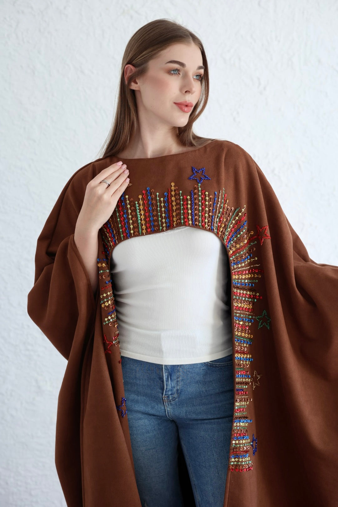 SULLA kaftan in camel