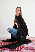 SULLA kaftan in black