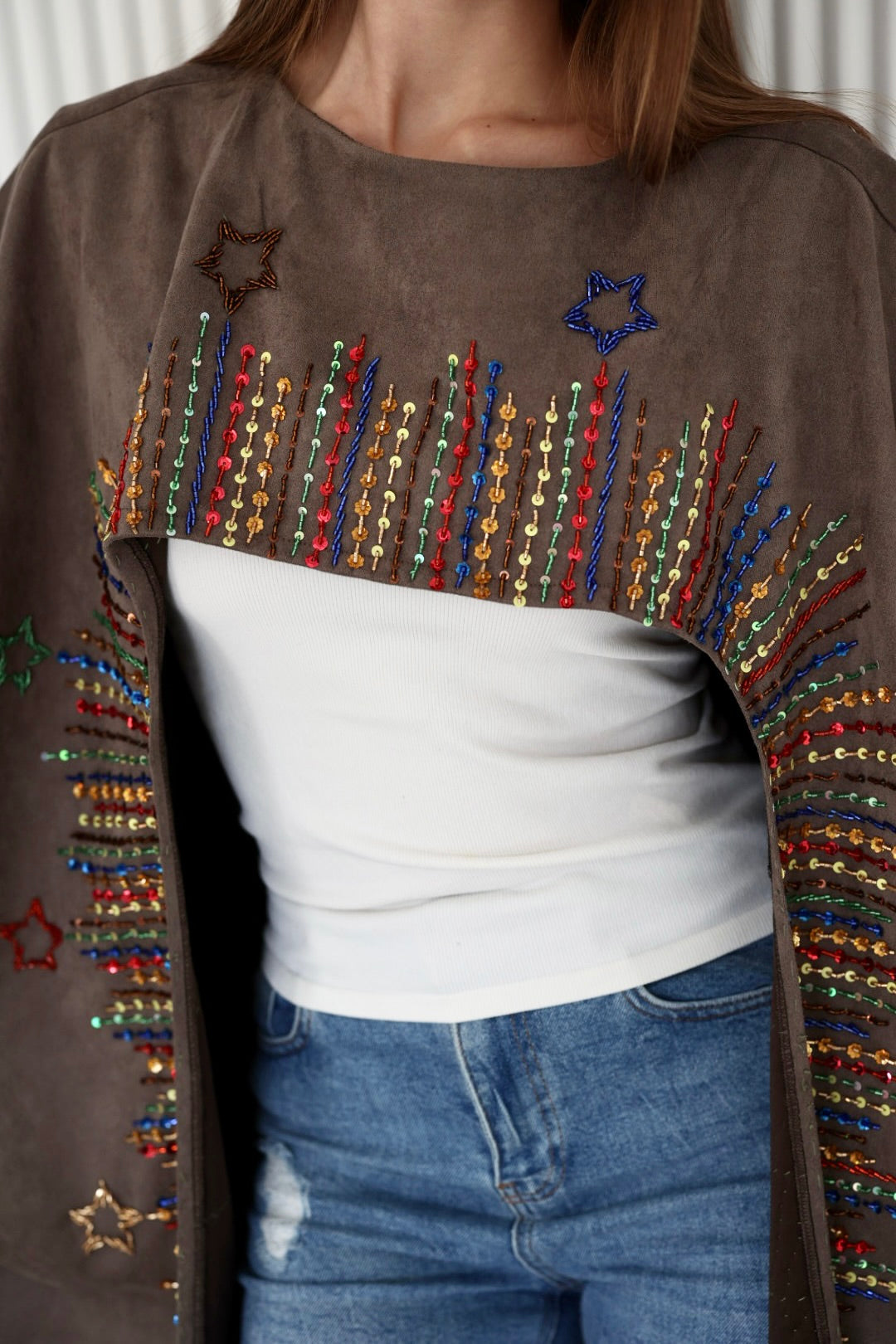 SULLA kaftan in gray