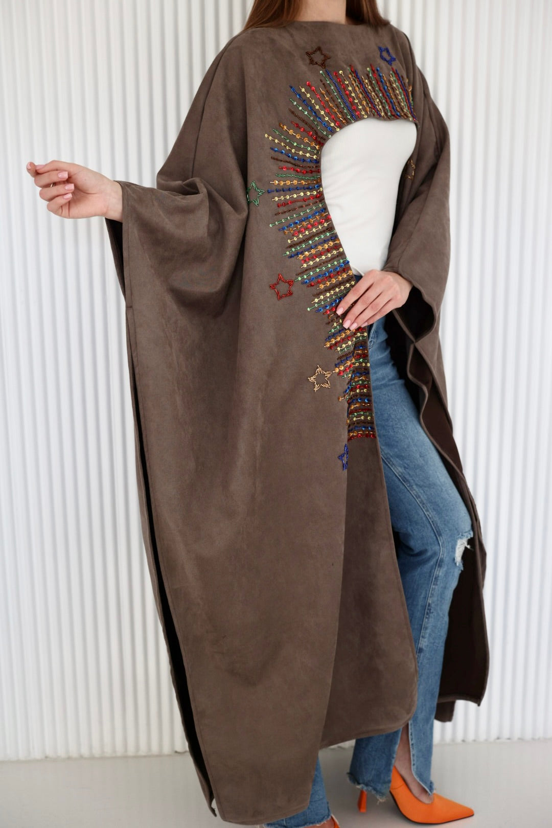 SULLA kaftan in gray
