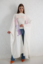 SULLA kaftan in white
