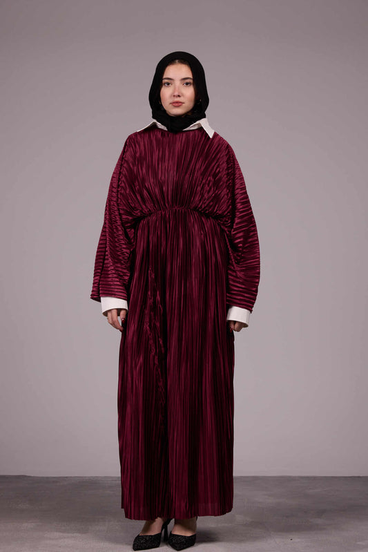 Nour Dress - Burgundy