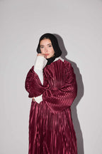 Nour Dress - Burgundy