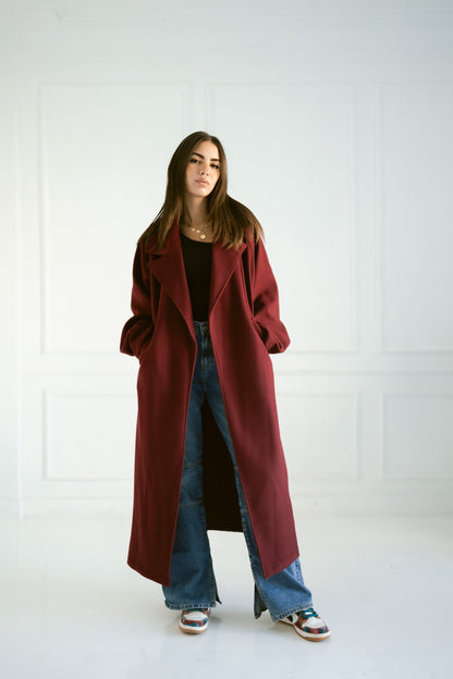 Burgundy Coat